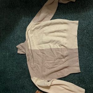 Two tone, super soft sweater